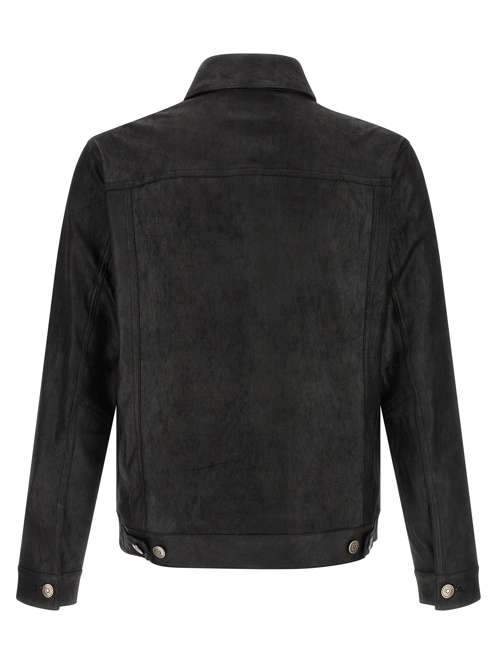 GIORGIO BRATO Schwarze Lammlederjacke
