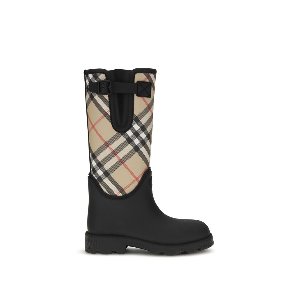 Burberry Schwarze Gummistiefel