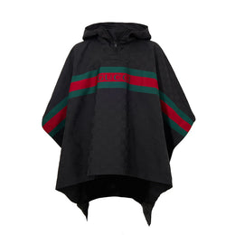 Gucci Schwarzer Trenchcoat aus Polyester