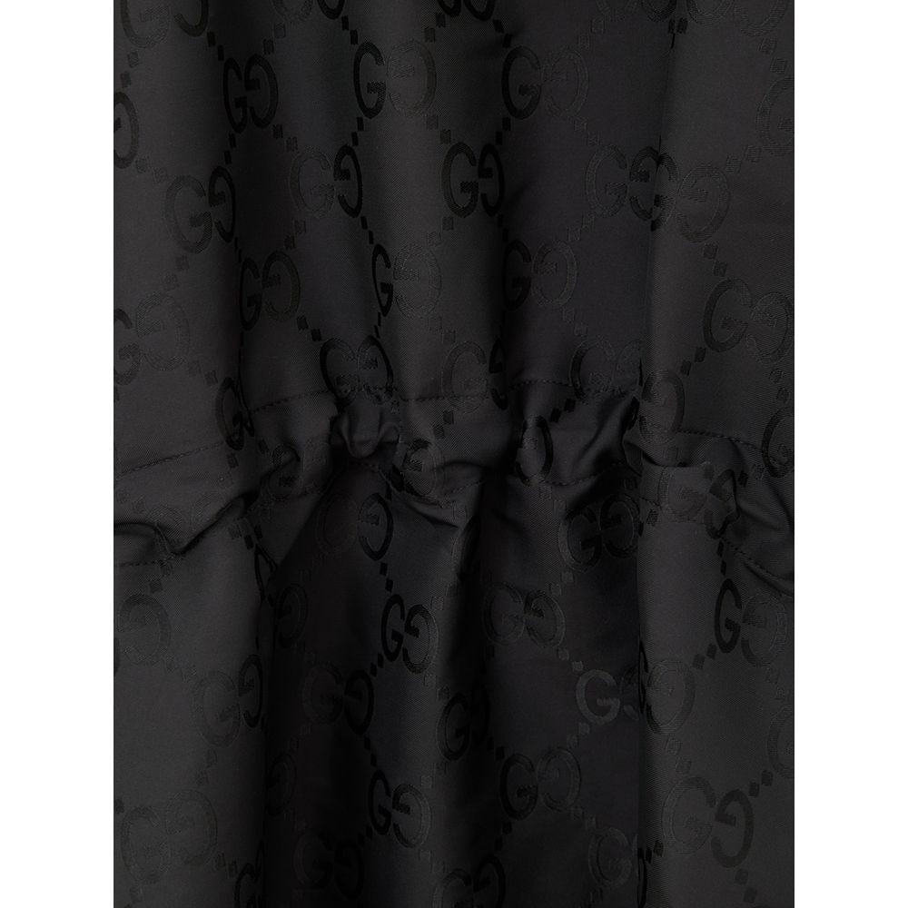 Gucci Schwarzer Trenchcoat aus Polyester