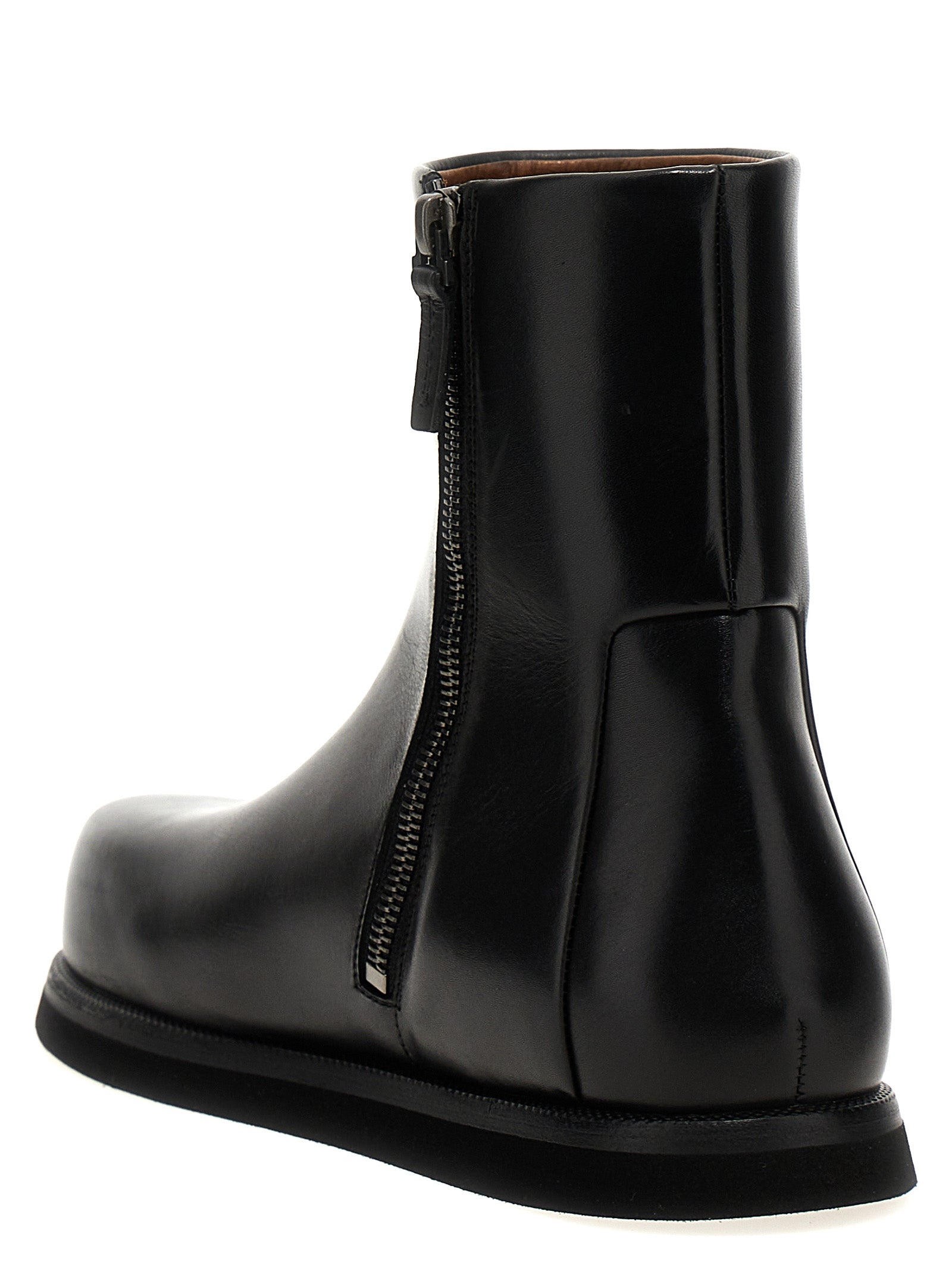 Marsell Schwarze Stiefeletten aus Kalbsleder