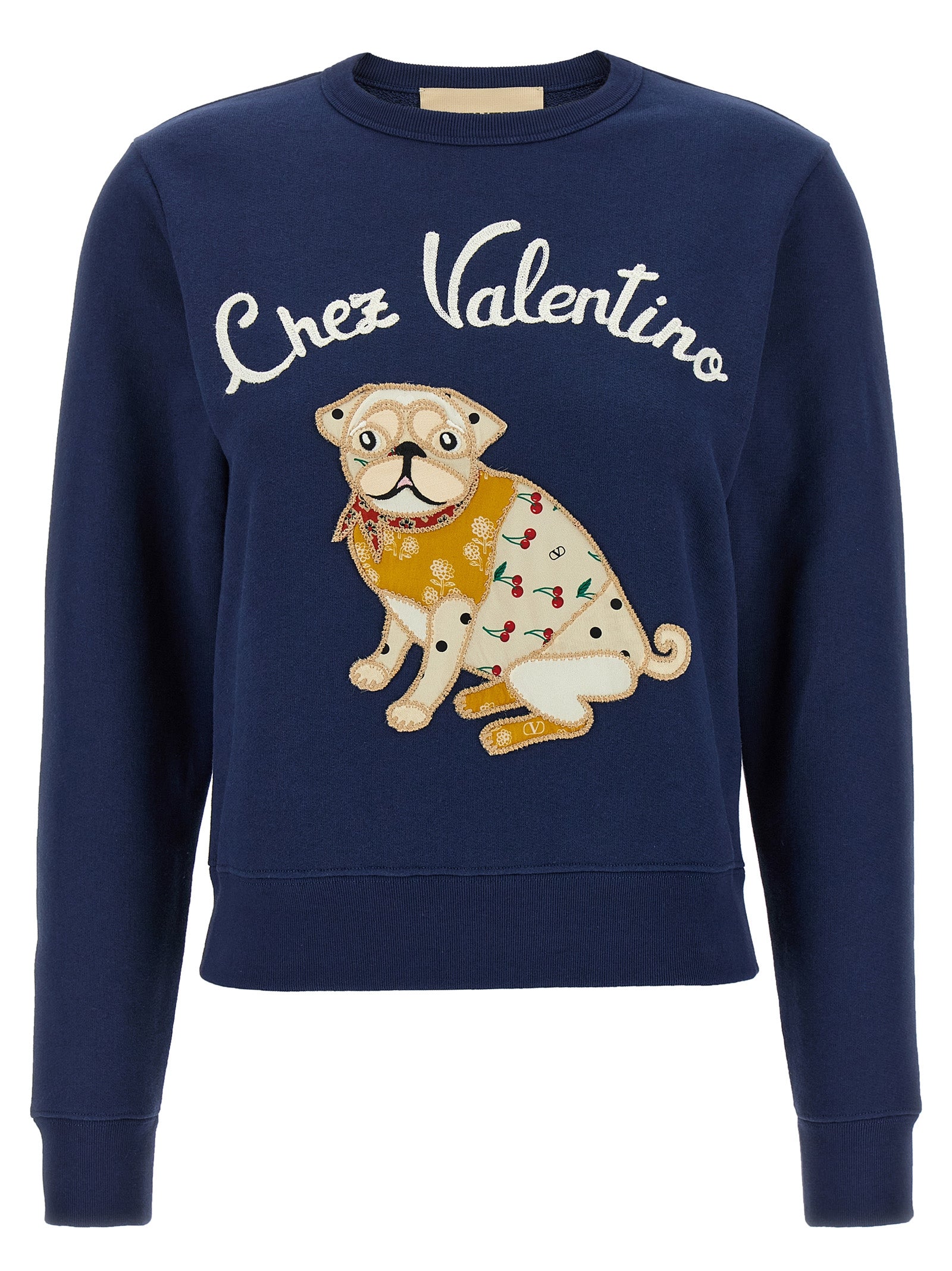 Valentino Garavani Blauer Baumwoll-Sweatshirt
