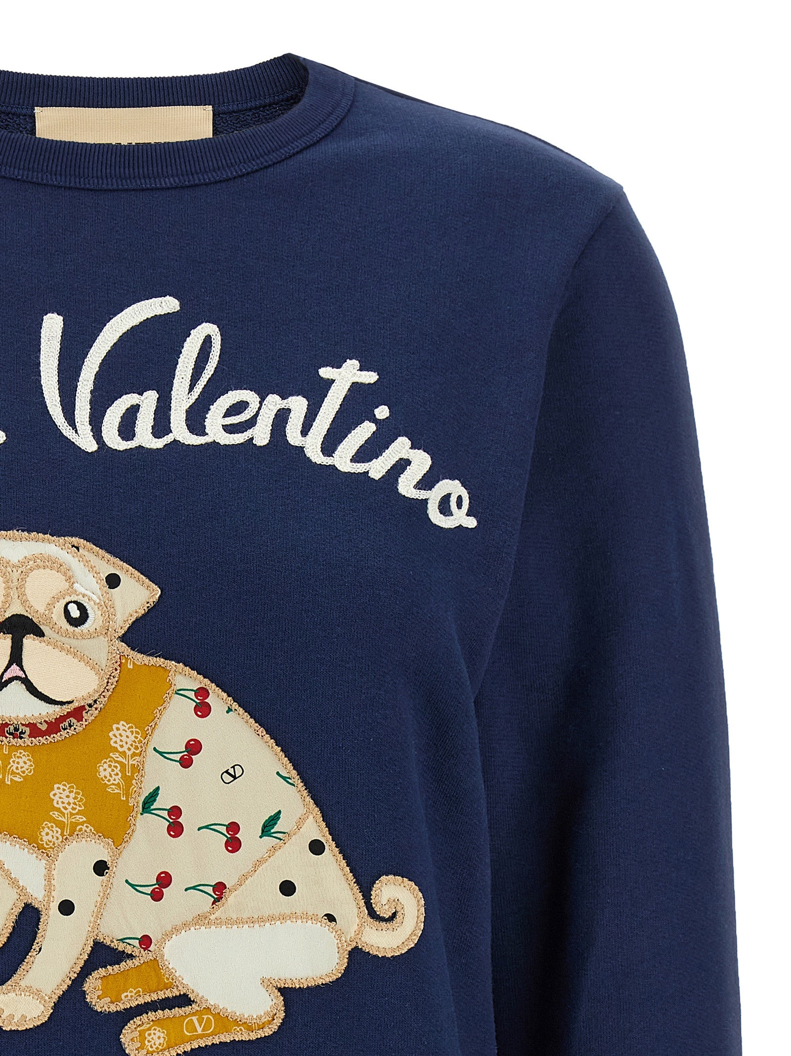 Valentino Garavani Blauer Baumwoll-Sweatshirt