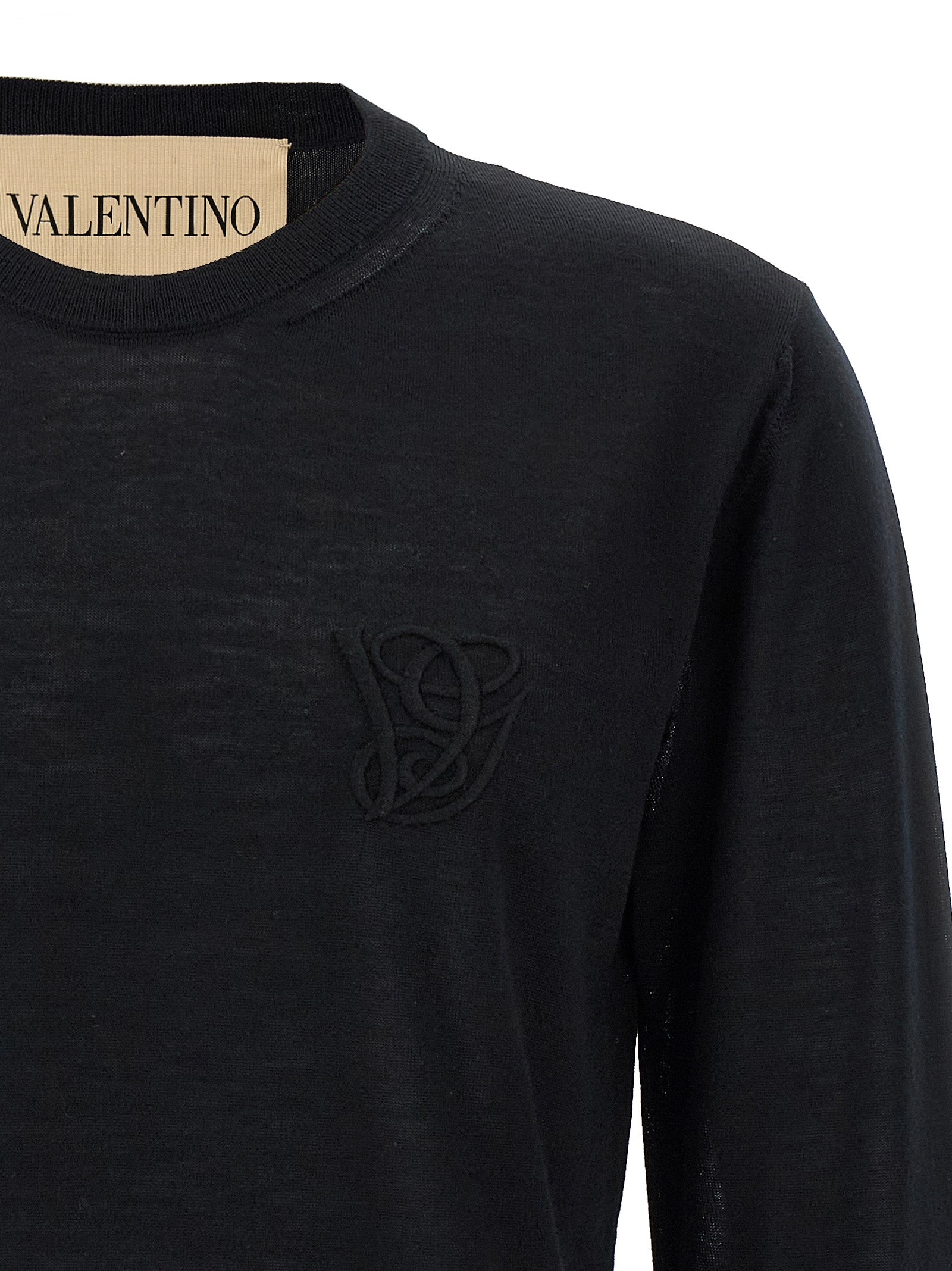 Valentino Garavani Schwarzer Cardigan aus Schurwolle