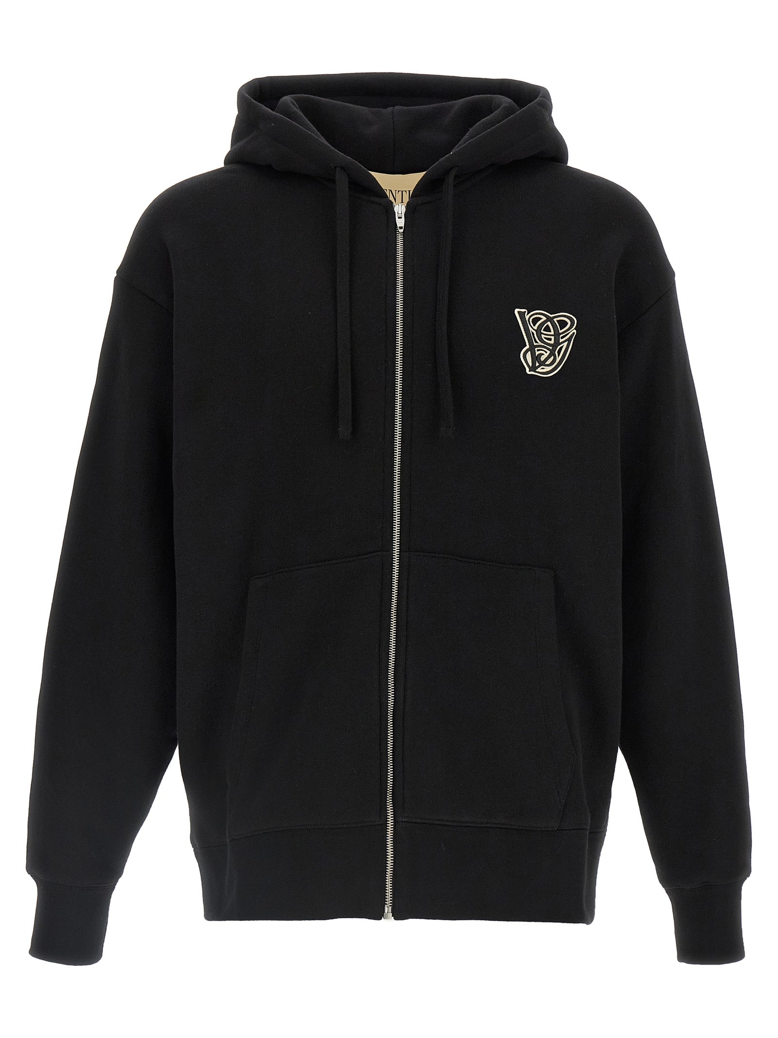 Valentino Garavani Schwarzer Baumwoll-Sweatshirt