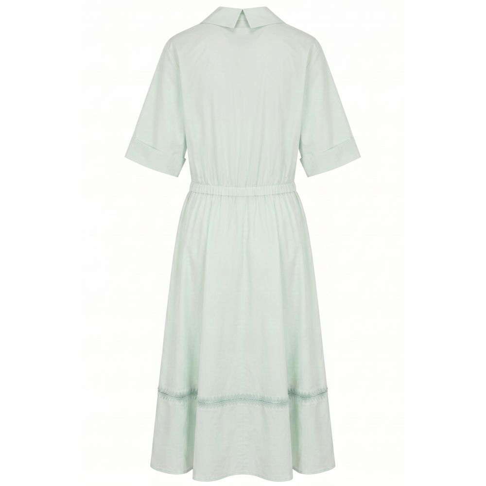 Malo Grünes Baumwollkleid für Damen
