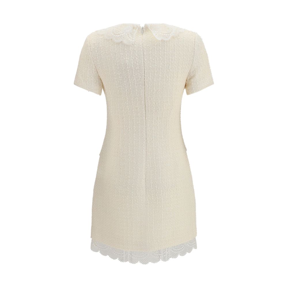 Self-Portrait Beiges Polyester Freizeitkleid
