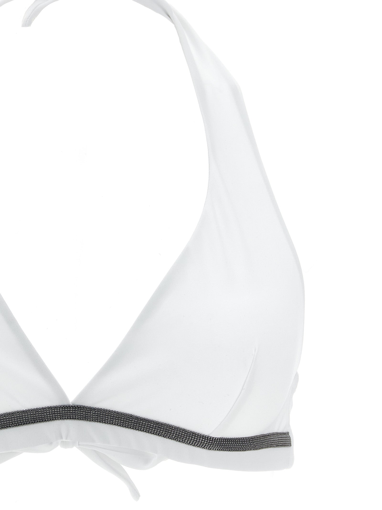 Brunello Cucinelli Weißer Bikini aus Polyamid