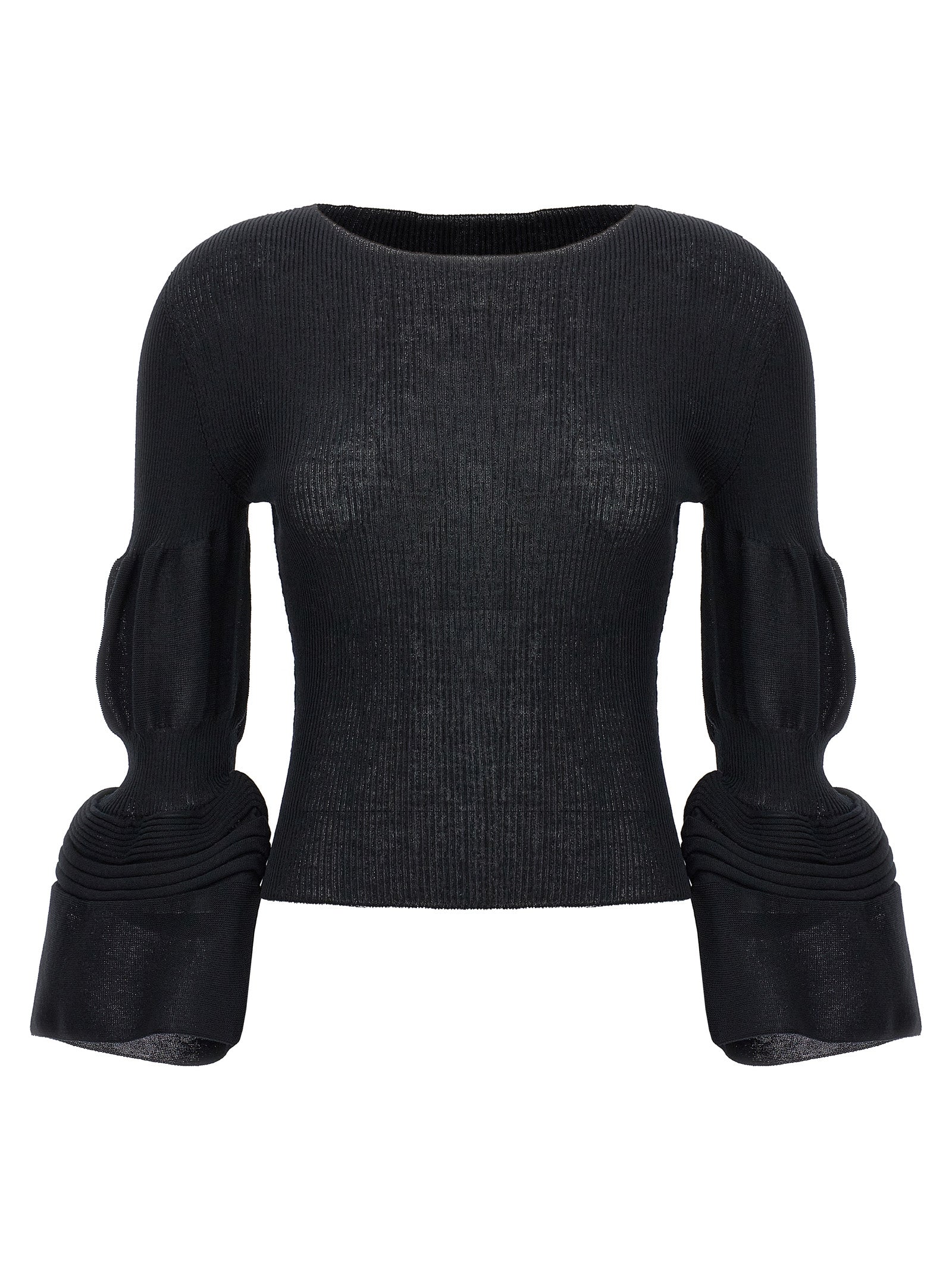 Issey Miyake Schwarzer Polyester-Sweatshirt