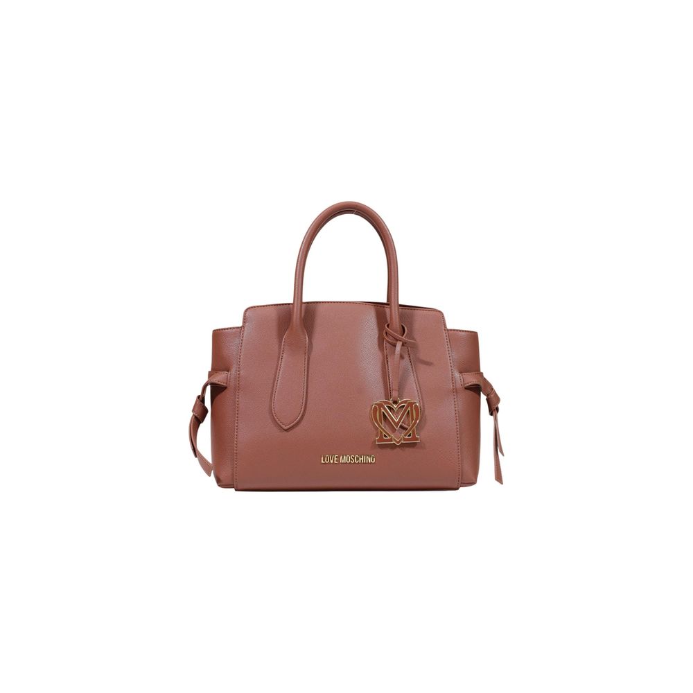 Love Moschino Braune Handtasche aus Polyethylen