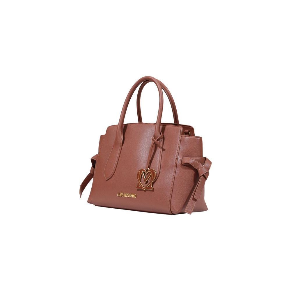 Love Moschino Braune Handtasche aus Polyethylen