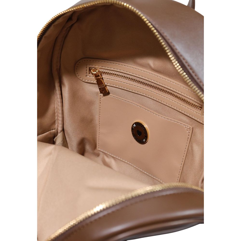 Love Moschino Brauner Rucksack aus Polyethylen