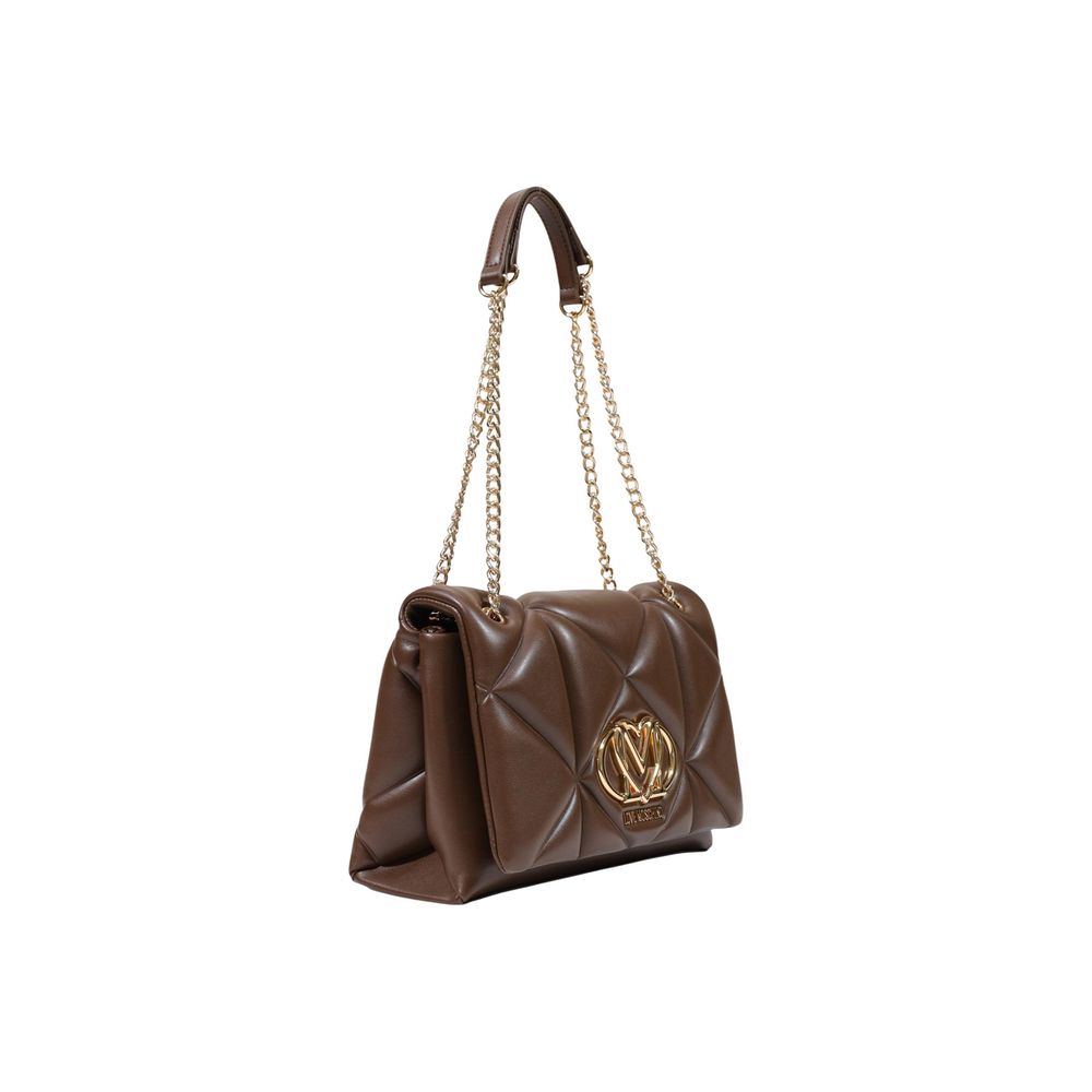 Love Moschino Braune Handtasche aus Polyethylen