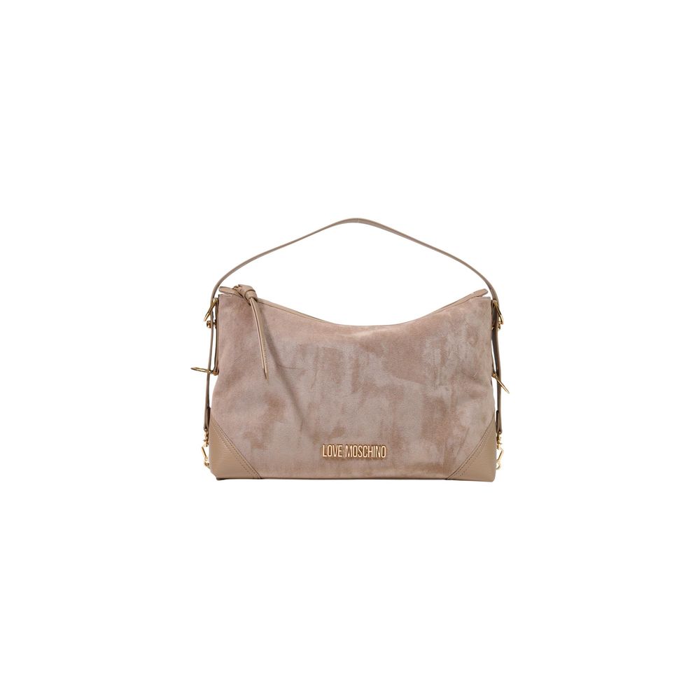Love Moschino Beige Polyester Handtasche