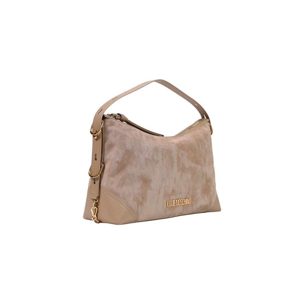 Love Moschino Beige Polyester Handtasche
