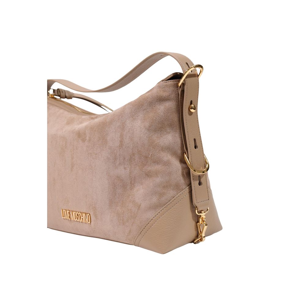 Love Moschino Beige Polyester Handtasche
