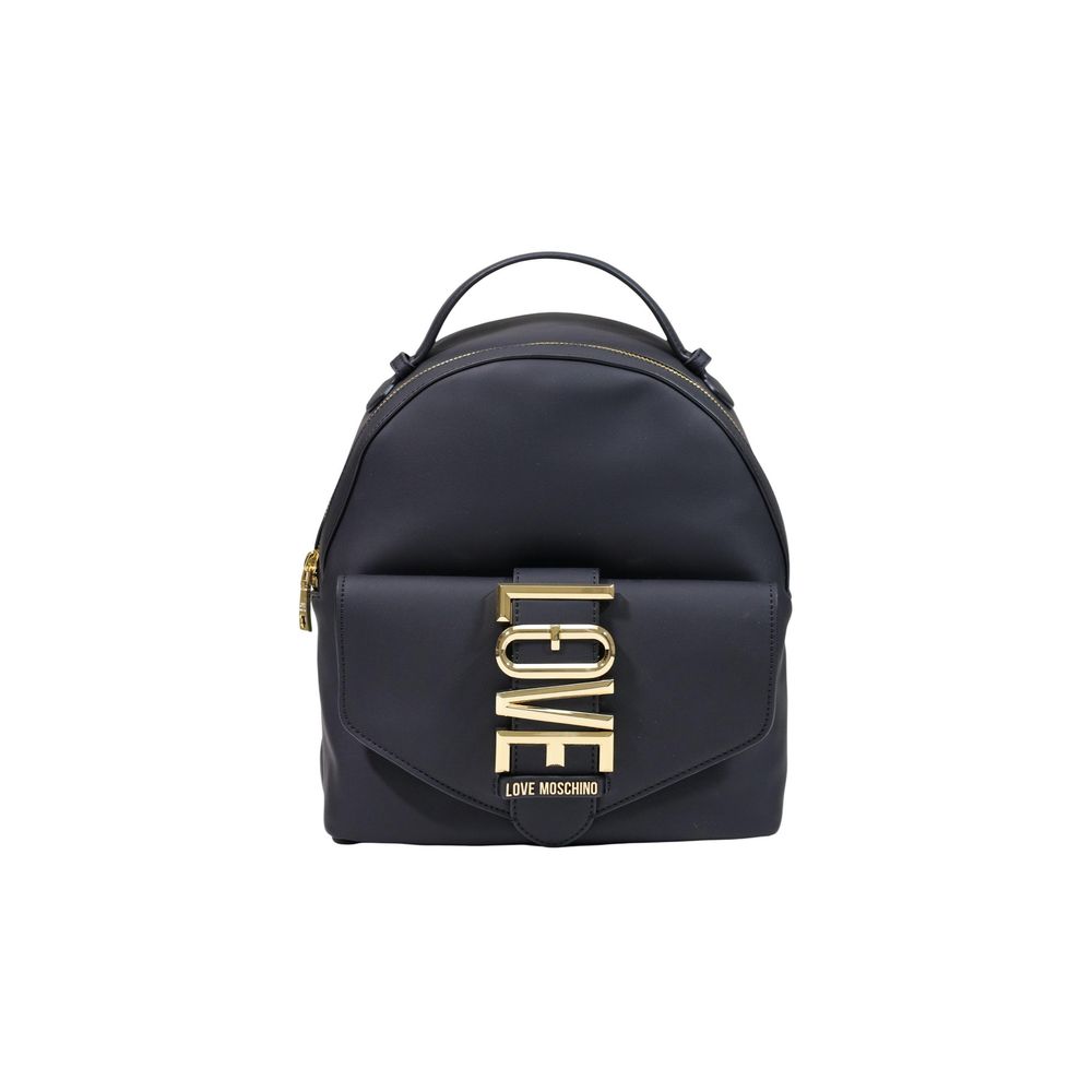 Love Moschino Schwarzer Rucksack aus Polyethylen