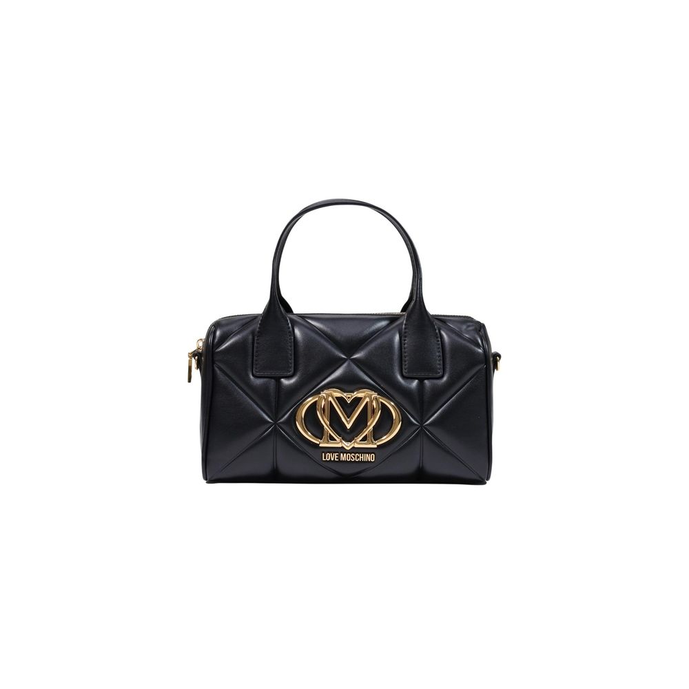 Love Moschino Schwarze Handtasche aus Polyethylen