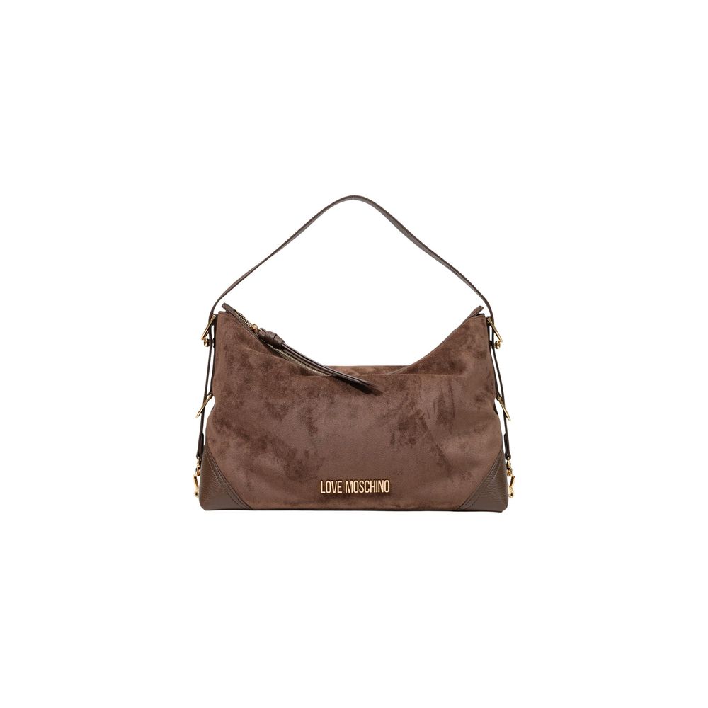 Love Moschino Braune Handtasche aus Polyester