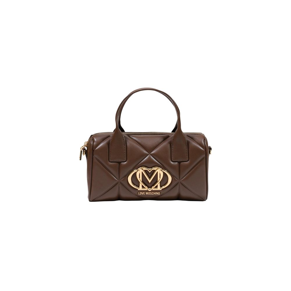 Love Moschino Braune Handtasche aus Polyethylen