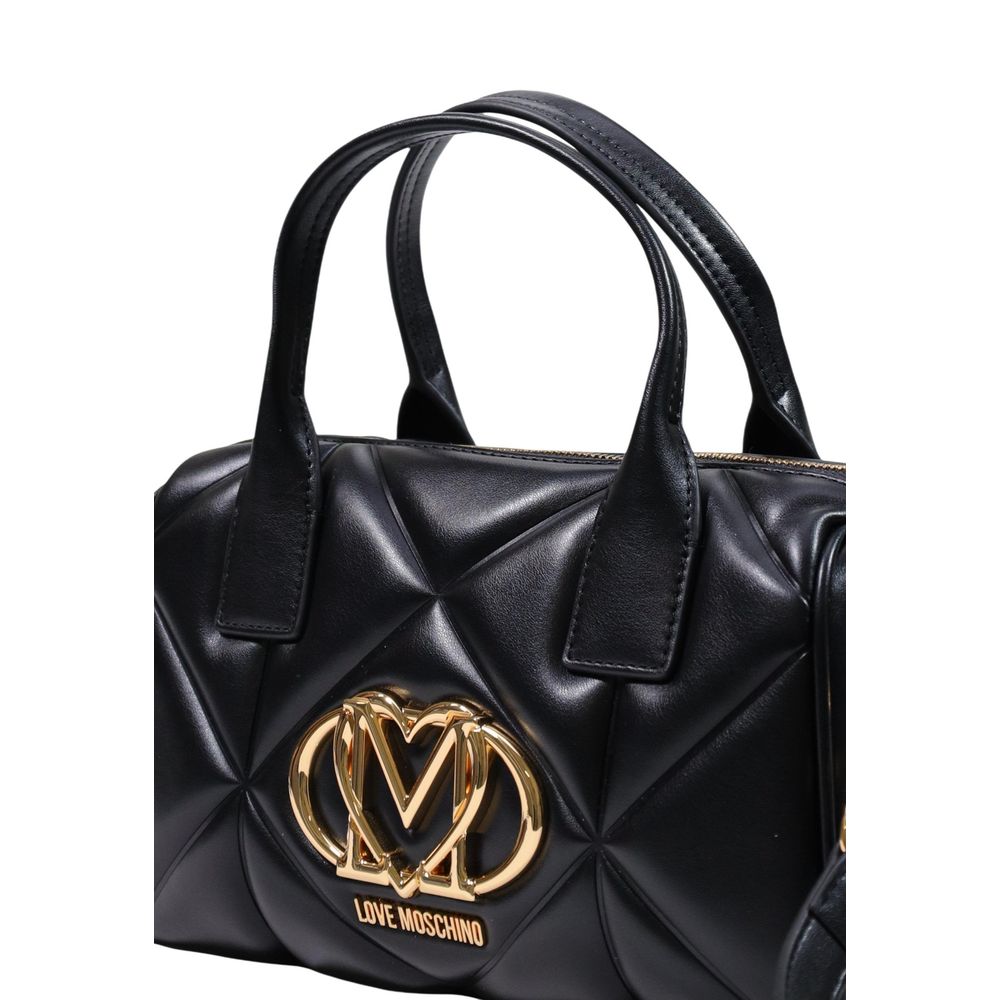 Love Moschino Schwarze Handtasche aus Polyethylen