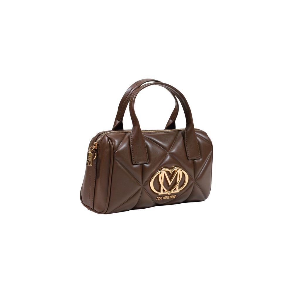 Love Moschino Braune Handtasche aus Polyethylen