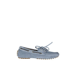 Brunello Cucinelli Blaue Mokassins aus Leder