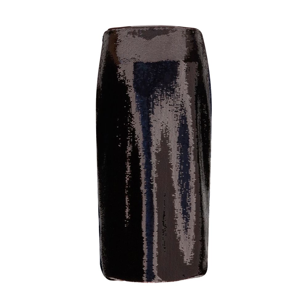 Tom Ford Blaue Seiden-Midirock