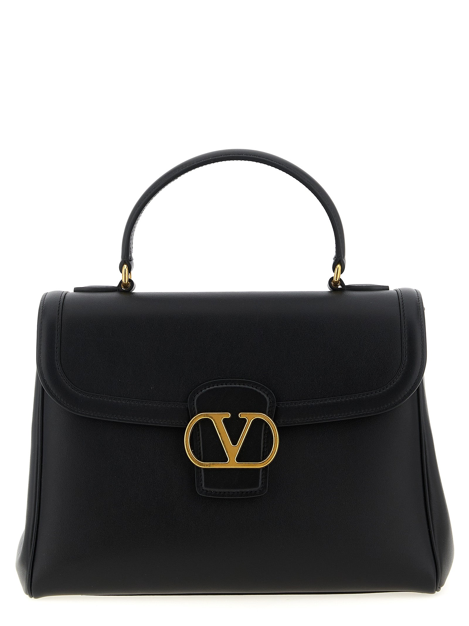 Valentino Garavani Schwarze Kalbsleder-Handtasche