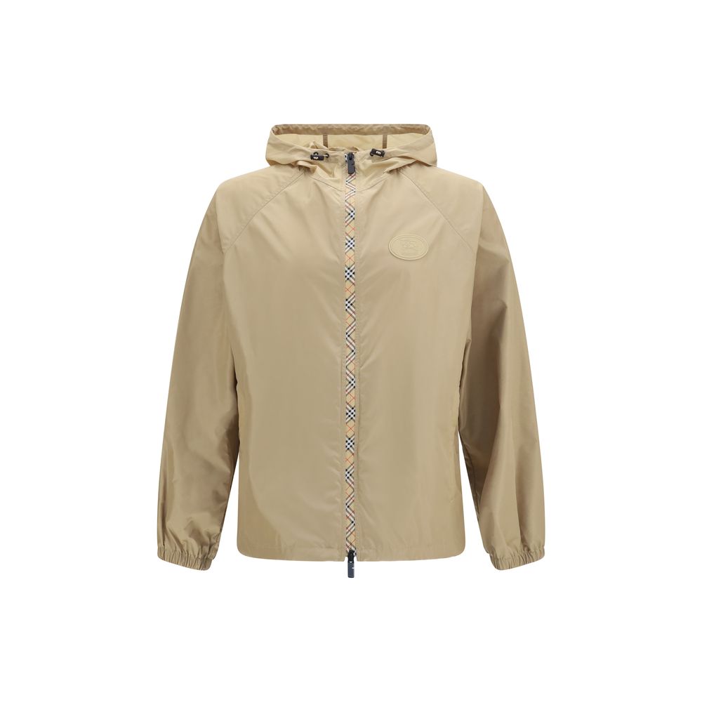 Burberry Beige Nylon Shell Jacke