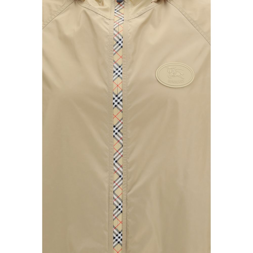 Burberry Beige Nylon Shell Jacke