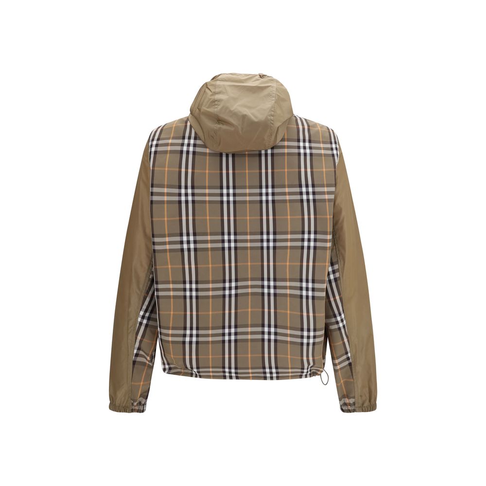 Burberry Braune Nylon-Shell-Jacke