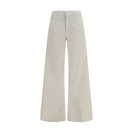 Haikure Weiße Baumwolljeans im Relaxed Fit