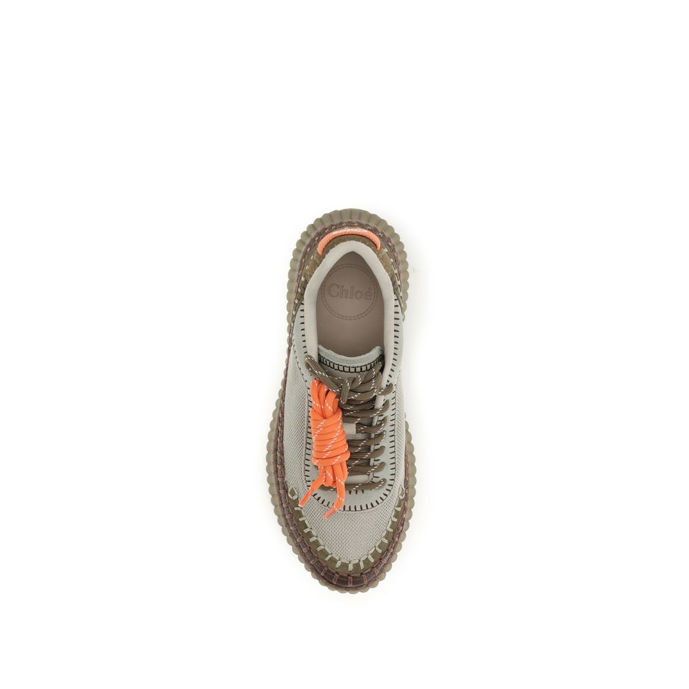 Chloé Zweifarbige Sneaker aus Polyurethan
