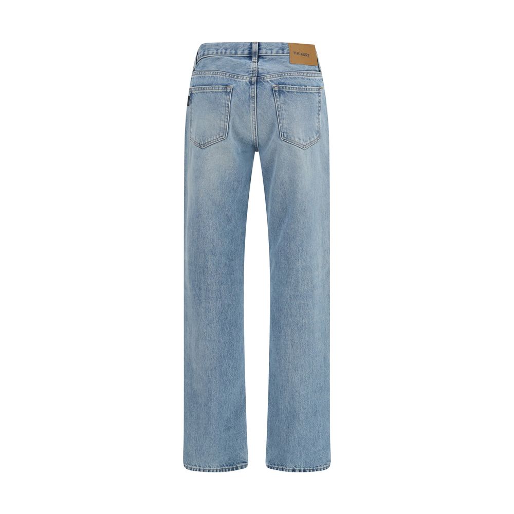 Haikure Blaue Jeans aus Baumwolle im geraden Schnitt