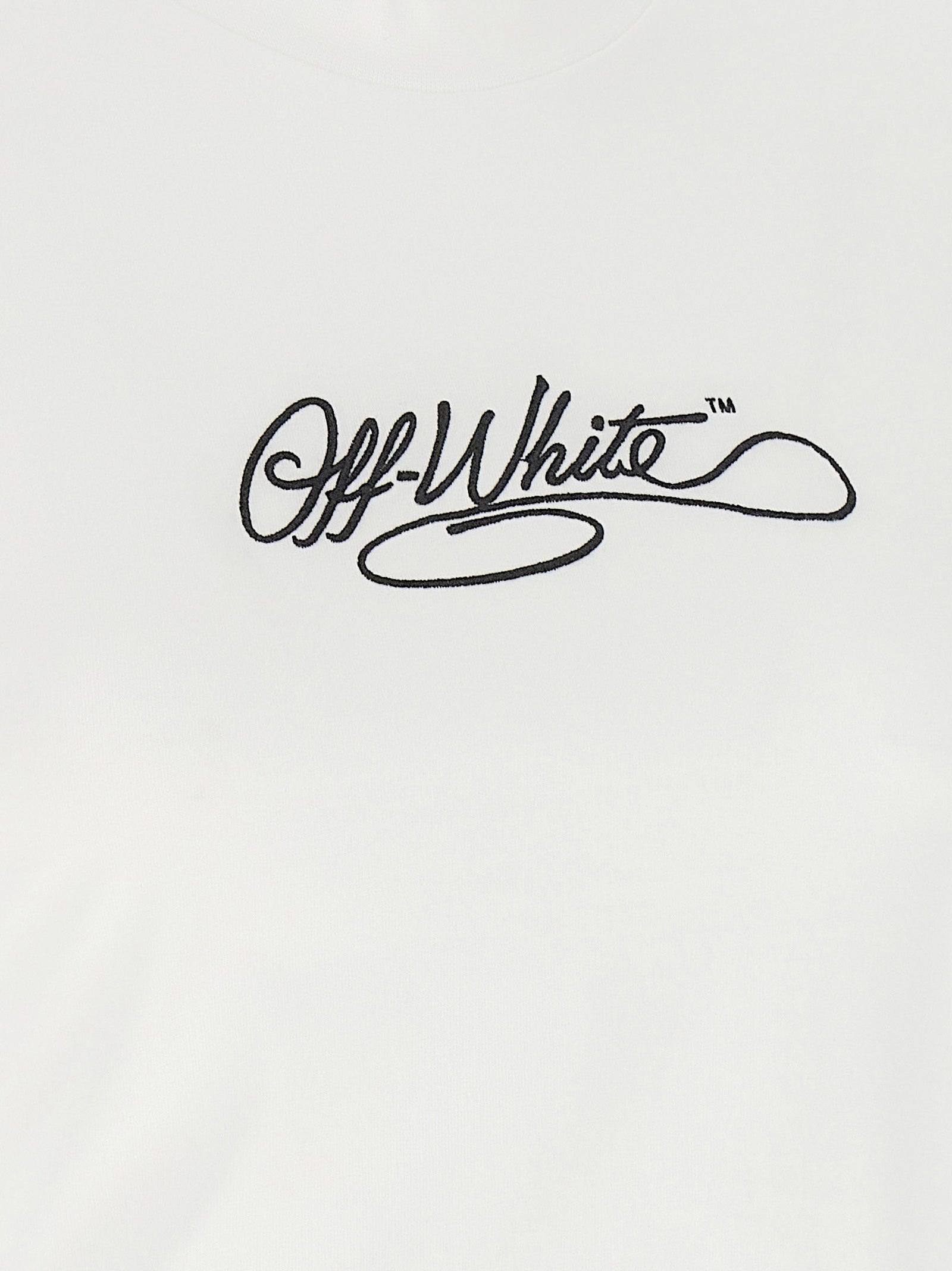 Off-White Weißes Baumwoll-T-Shirt