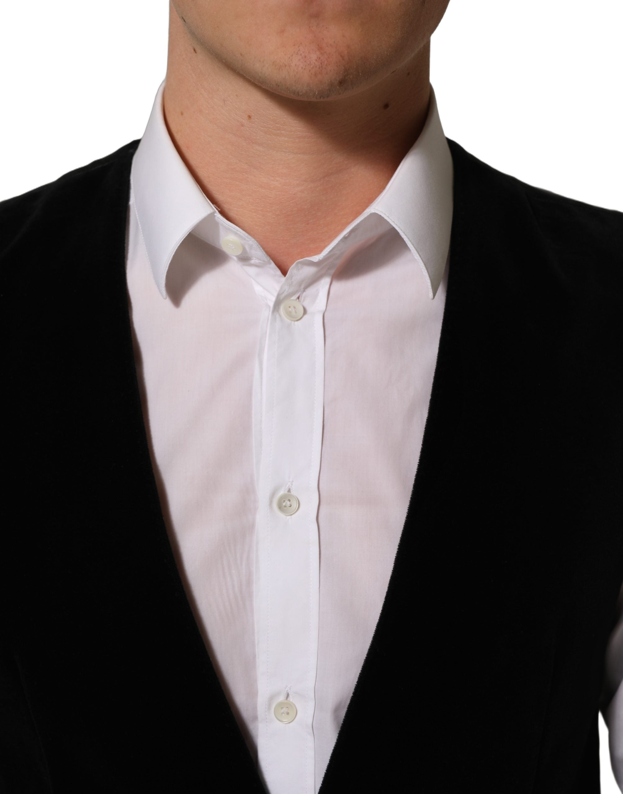 Dolce & Gabbana Schwarze Wollmischung Weste für formelle Kleidung