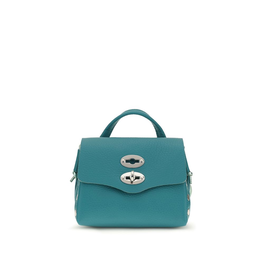 Zanellato Bicolor Calf Leather Bos Taurus Schultertasche
