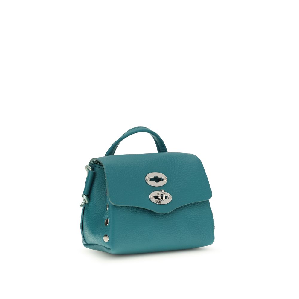Zanellato Bicolor Calf Leather Bos Taurus Schultertasche