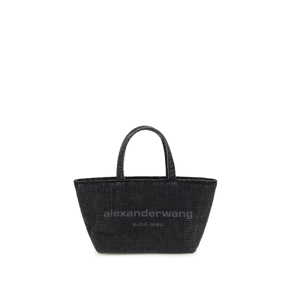 Alexander Wang Graue Baumwoll-Schultertasche
