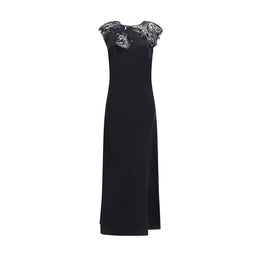 Ferragamo Schwarzes Seiden-Cocktailkleid