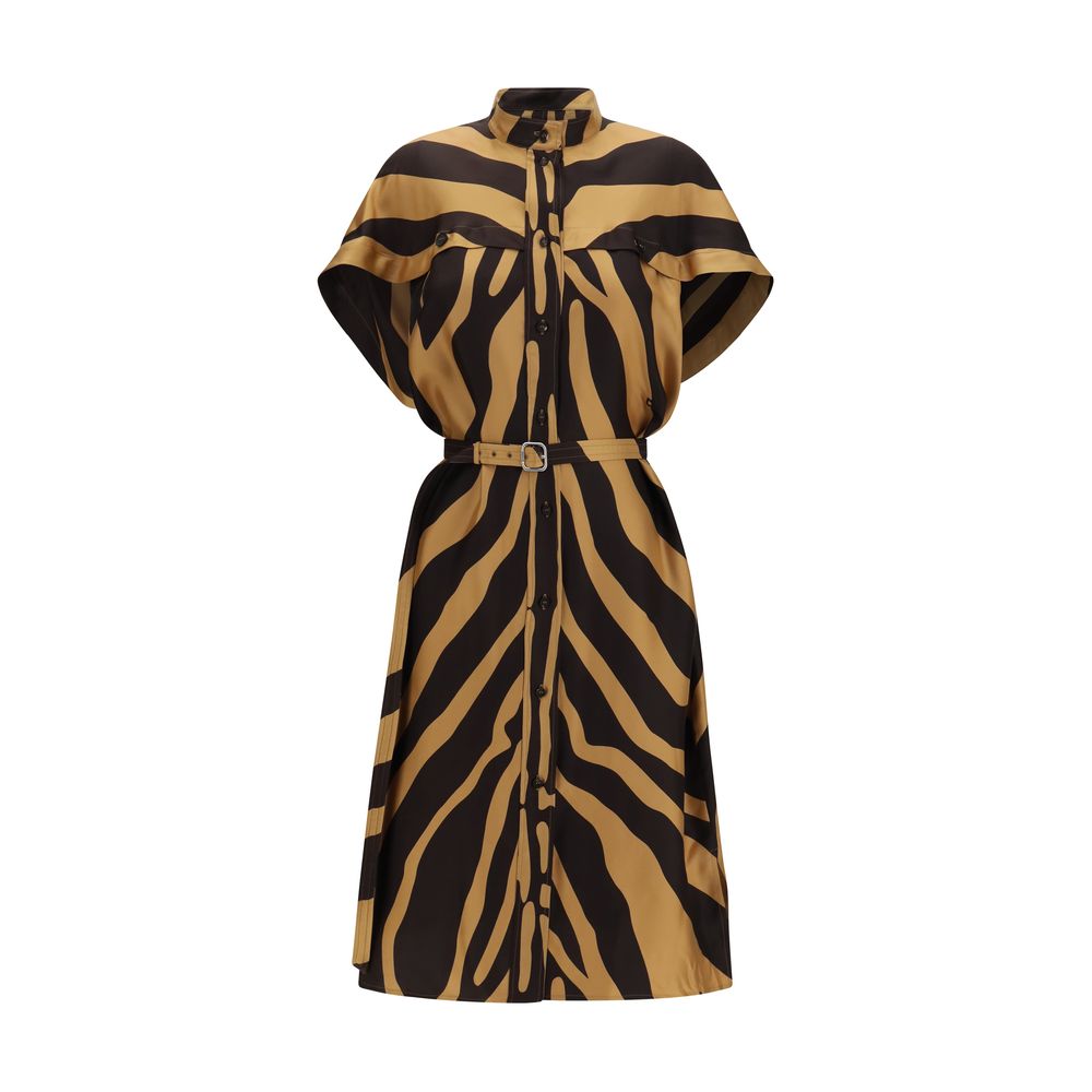 Ferragamo Mehrfarbiges Freizeitkleid aus Viskose