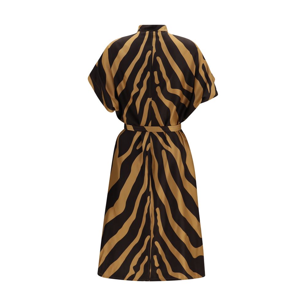 Ferragamo Mehrfarbiges Freizeitkleid aus Viskose
