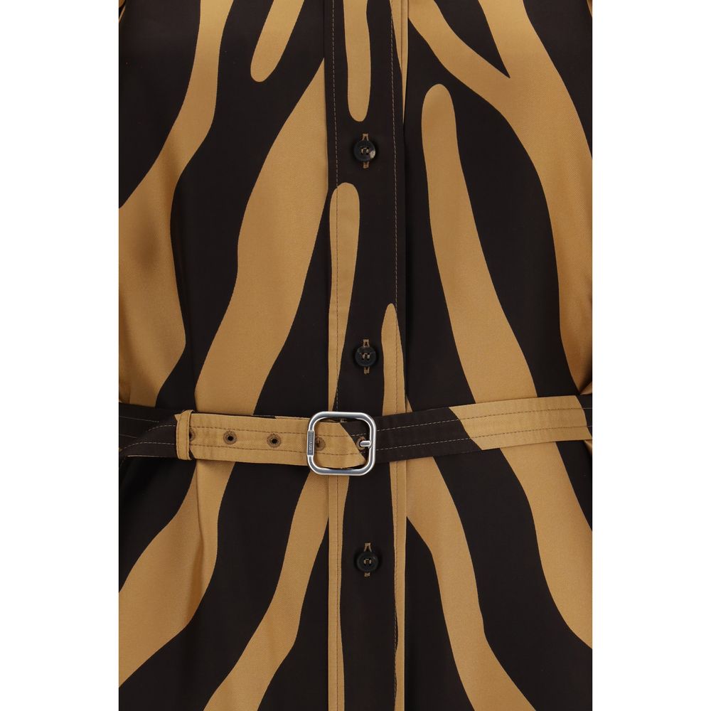 Ferragamo Mehrfarbiges Freizeitkleid aus Viskose