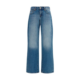 7FOR Blaue Jeans aus Baumwolle im geraden Schnitt