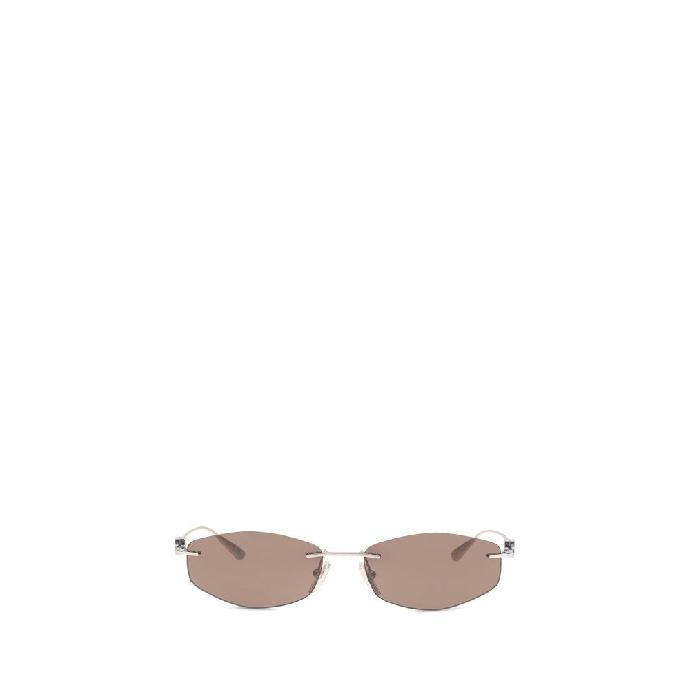 Balenciaga Sonnenbrille aus silbernem Metall