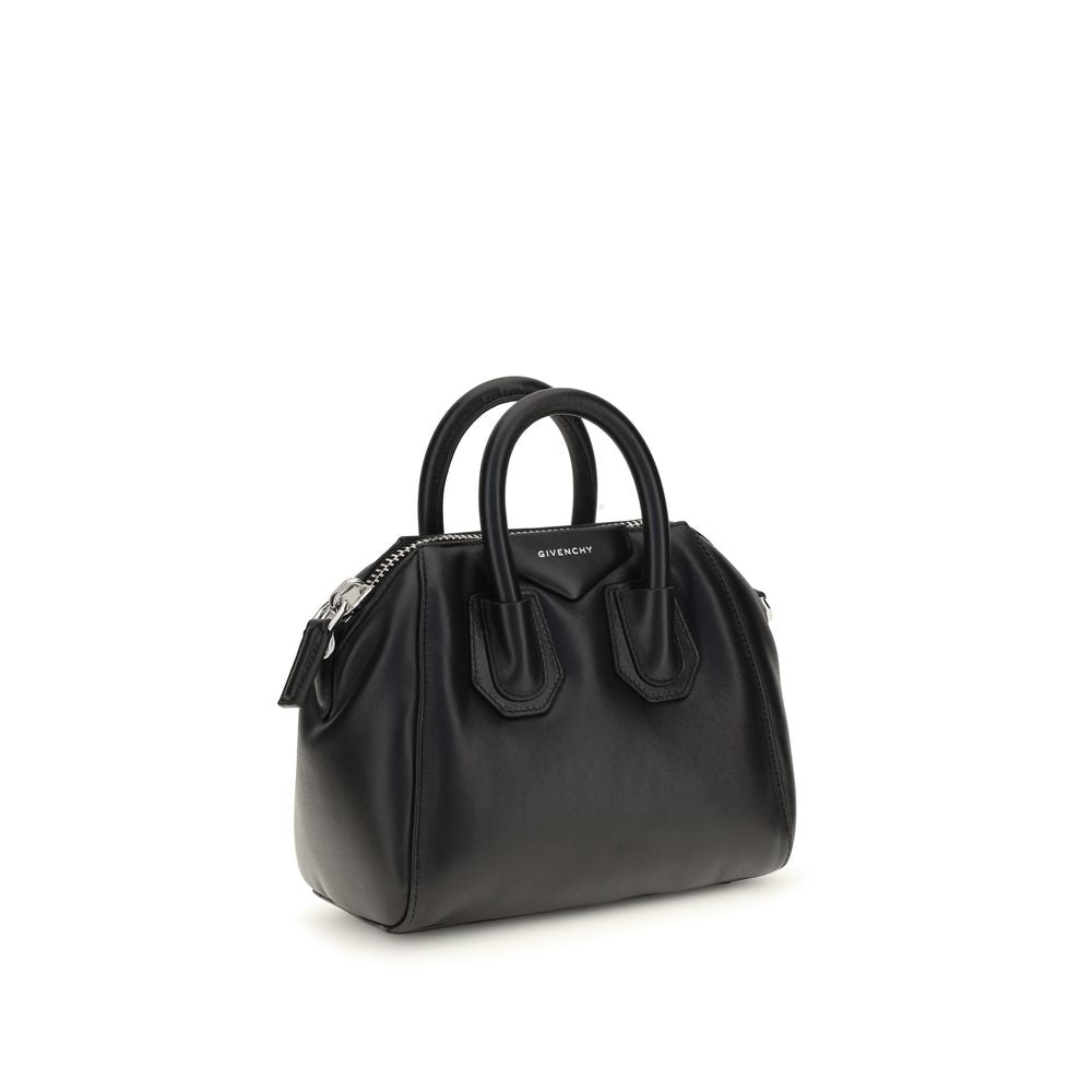 Givenchy Schwarze Lammleder Schultertasche Ovis Aries Aries