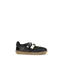 Ganni Schwarze Ballerinas aus Polyester