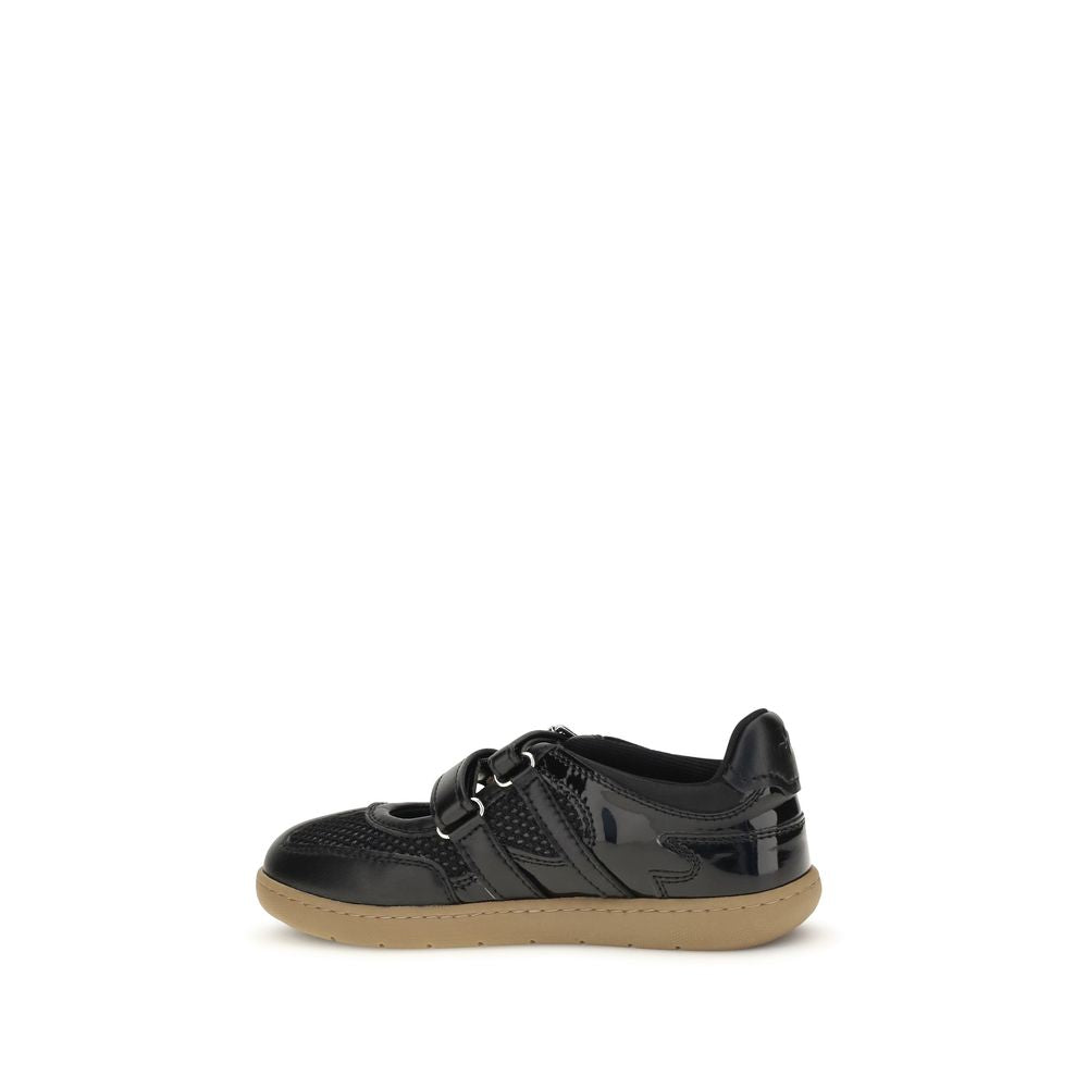 Ganni Schwarze Ballerinas aus Polyester