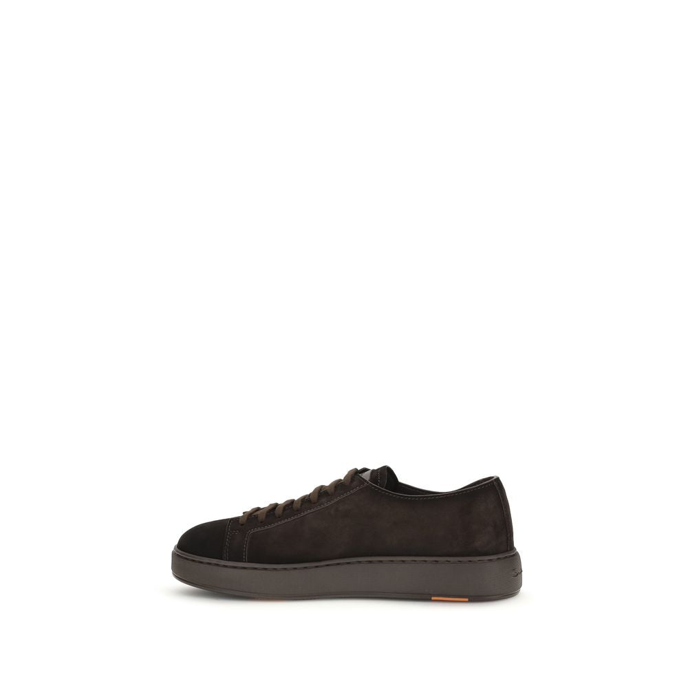 Santoni Braune Kalbsleder Bos Taurus Sneaker